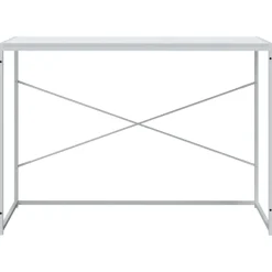 vidaXL Escritorio de ordenador madera ingeniería 110x60x70 cm Blanco Sale