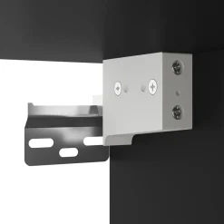 vidaXL Escritorio de pared madera de ingeniería 105x48x75 cm Negro Sale