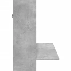 vidaXL Mobiliario De Oficina-Escritorio de pared madera ingeniería gris hormigón 105x48x75cm