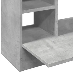 vidaXL Mobiliario De Oficina-Escritorio de pared madera ingeniería gris hormigón 105x48x75cm