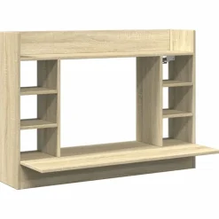 vidaXL Mobiliario De Oficina-Escritorio de pared madera ingeniería 105x48x75 cm