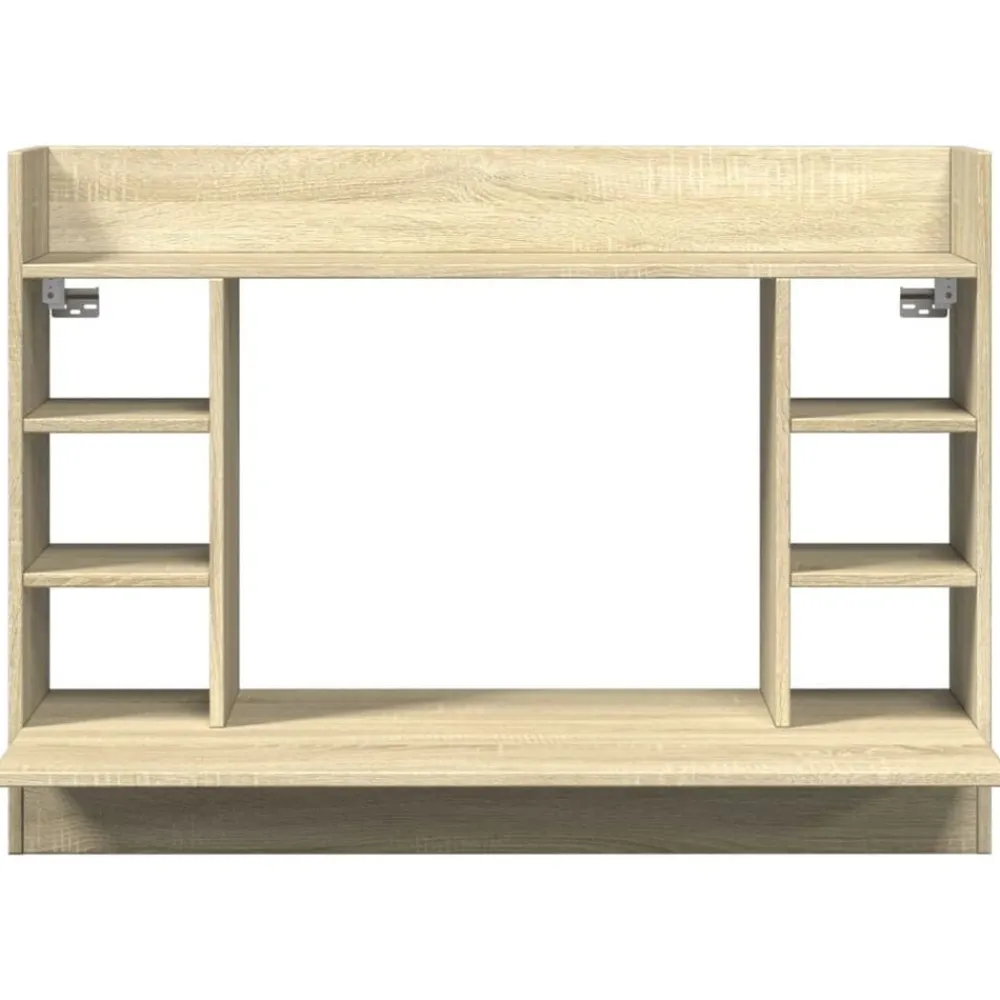 vidaXL Mobiliario De Oficina-Escritorio de pared madera ingeniería 105x48x75 cm