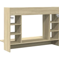 vidaXL Mobiliario De Oficina-Escritorio de pared madera ingeniería 105x48x75 cm