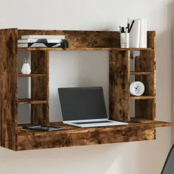 vidaXL Mobiliario De Oficina-Escritorio de pared madera ingeniería 105x48x75cm