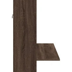vidaXL Mobiliario De Oficina-Escritorio de pared madera ingeniería marrón roble 105x48x75 cm