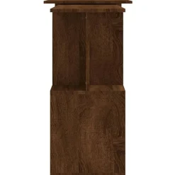 vidaXL Escritorio esquina madera contrachapada color roble 200x50x76cm Marr&oacute;n roble Discount