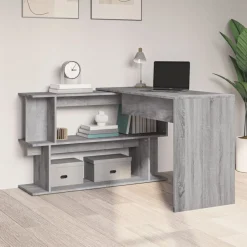 vidaXL Mobiliario De Oficina-Escritorio esquina madera contrachapada 200x50x76cm
