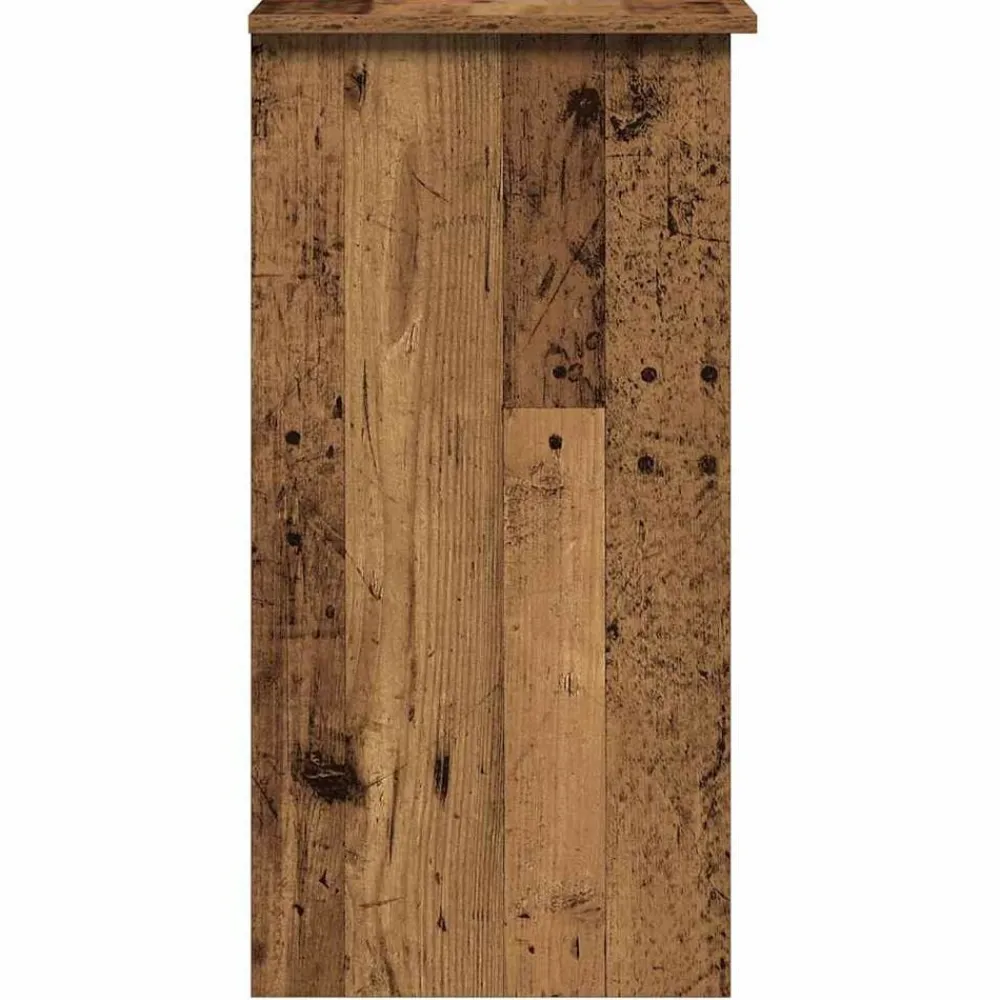 vidaXL Escritorio estantes madera ingeniería envejecida 84x40x78 cm Madera antigua Clearance