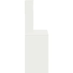 vidaXL Escritorio estantes madera contrachapada 100x45x140 cm Blanco Hot