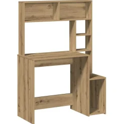 vidaXL Mobiliario De Oficina-Escritorio estantes madera roble artisian 100x45x140 cm