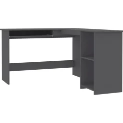 vidaXL Mobiliario De Oficina-Escritorio forma de L madera contrachapada 120x140x75 cm