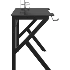 vidaXL Mobiliario De Oficina-Escritorio gaming con patas en forma de K 90x60x75 cm
