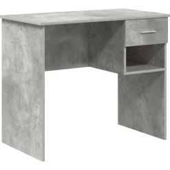 vidaXL Escritorio Gris Concreto 90 x 49 x 75 cm Madera de ingeniería Gris hormig&oacute;n Clearance