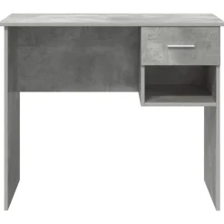 vidaXL Escritorio Gris Concreto 90 x 49 x 75 cm Madera de ingeniería Gris hormig&oacute;n Clearance