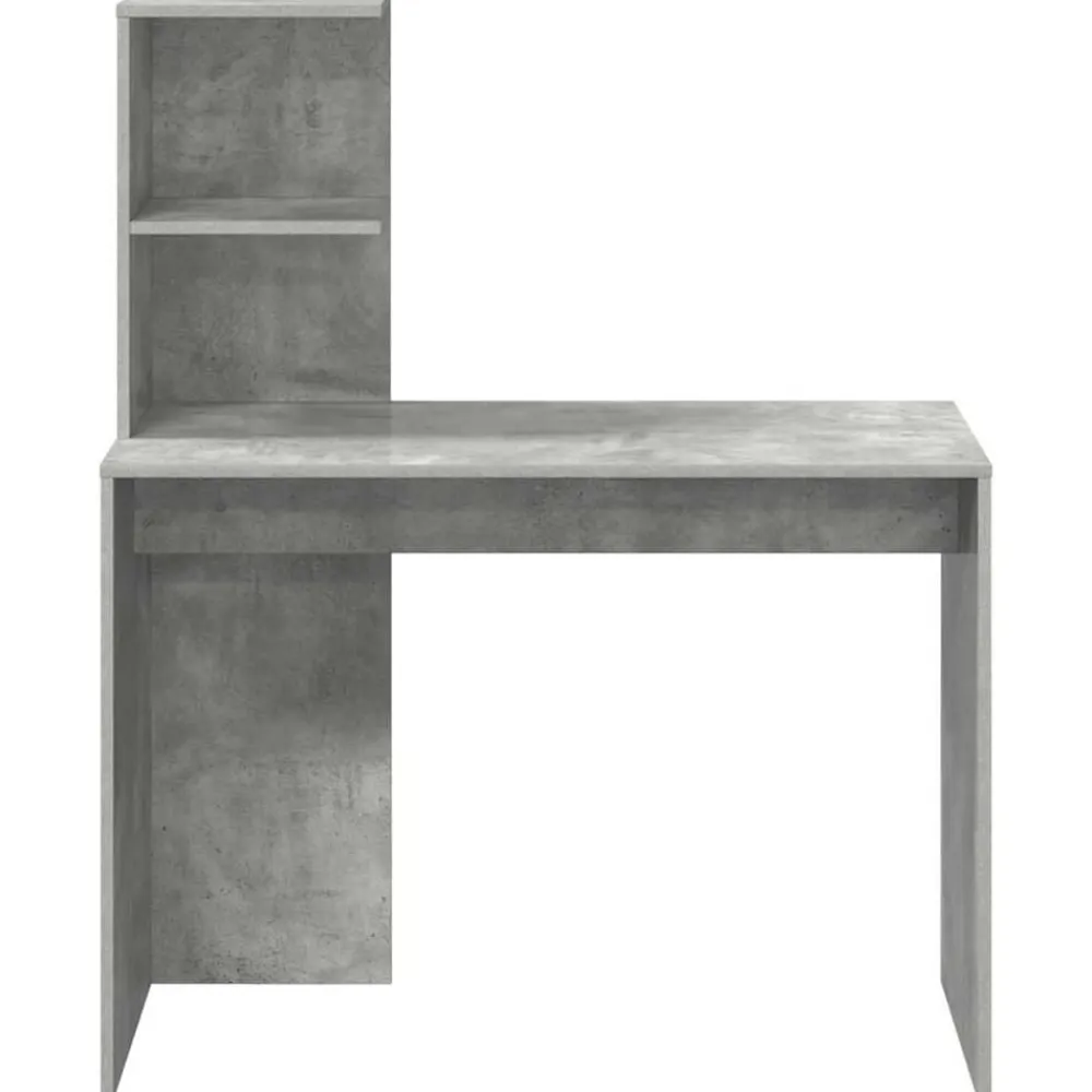 vidaXL Mobiliario De Oficina-Escritorio Gris Concreto 102 x 50 x 124 cm Madera de ingeniería