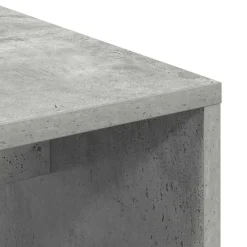 vidaXL Mobiliario De Oficina-Escritorio Gris Concreto 102 x 50 x 124 cm Madera de ingeniería