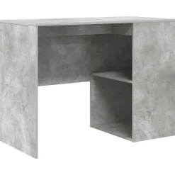 vidaXL Mobiliario De Oficina-Escritorio Gris Concreto 102 x 50 x 75 cm Madera de ingeniería
