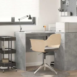 vidaXL Mobiliario De Oficina-Escritorio Gris Concreto 102 x 50 x 75 cm Madera de ingeniería