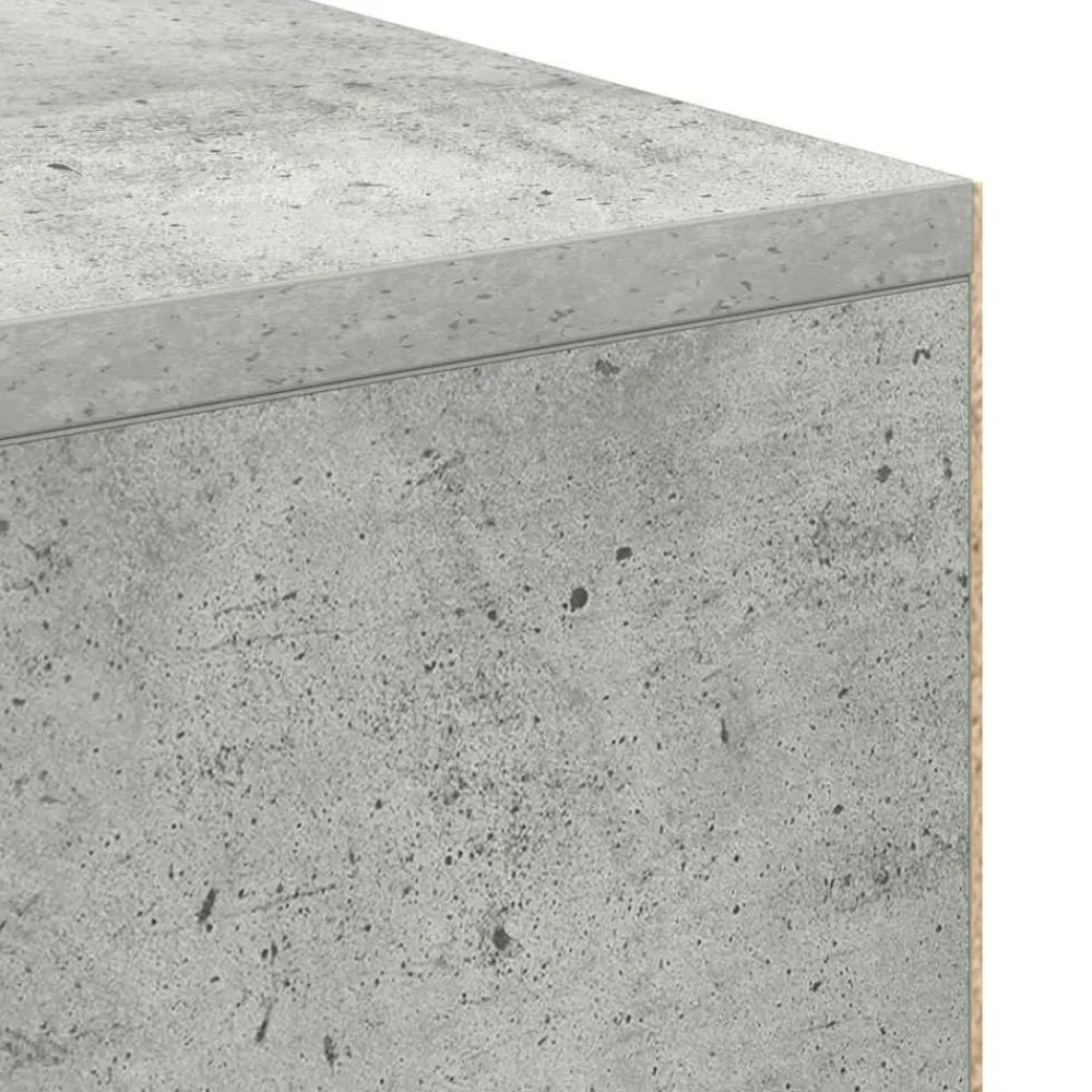 vidaXL Mobiliario De Oficina-Escritorio Gris Concreto 102 x 50 x 75 cm Madera de ingeniería