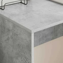 vidaXL Escritorio Gris Concreto 109 x 50 x 78 cm Madera de ingeniería Gris hormig&oacute;n Outlet