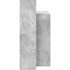 vidaXL Mobiliario De Oficina-Escritorio Gris Concreto 100 x 40 x 90 cm Madera de ingeniería