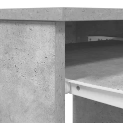 vidaXL Escritorio gris hormigón 86x49x76 cm madera de ingeniería Gris hormigón Discount