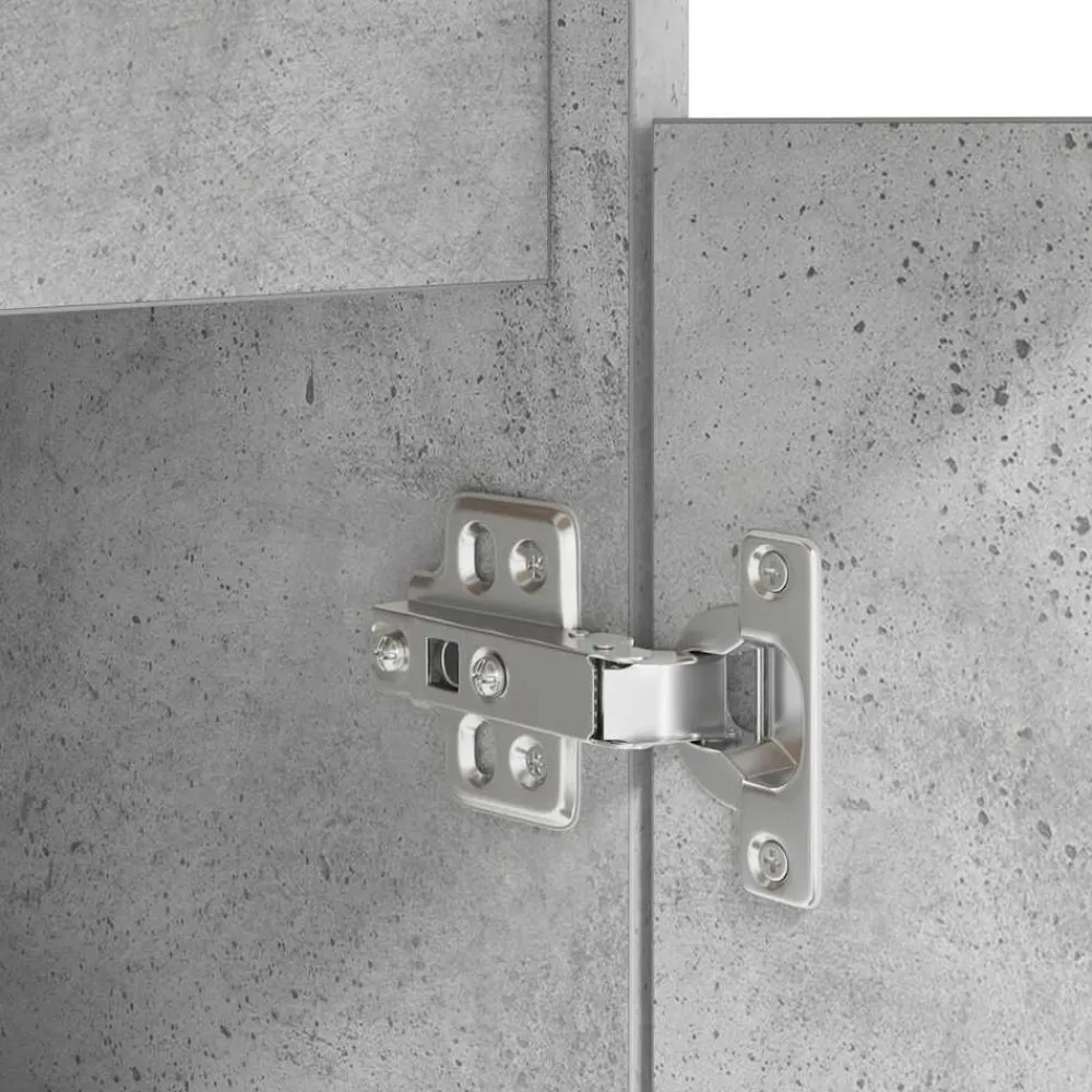 vidaXL Escritorio gris hormigón 86x49x76 cm madera de ingeniería Gris hormigón Discount