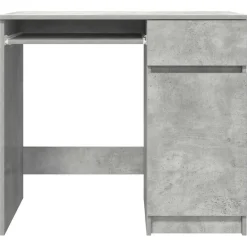 vidaXL Escritorio gris hormigón 86x49x76 cm madera de ingeniería Gris hormigón Discount