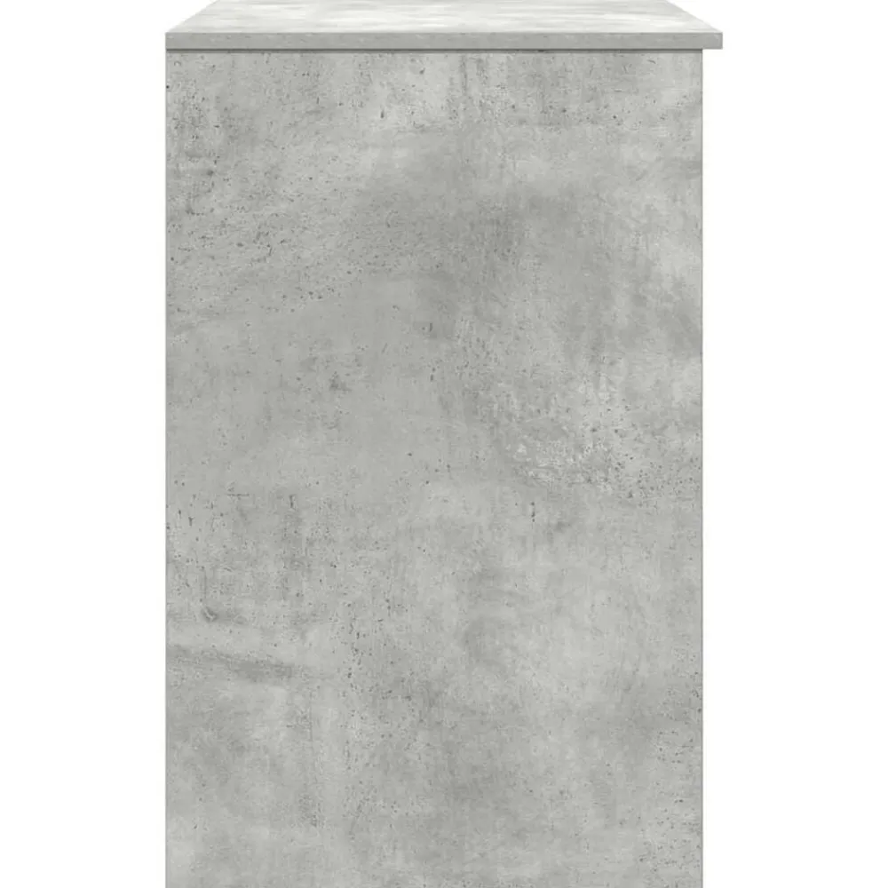 vidaXL Escritorio gris hormigón 86x49x76 cm madera de ingeniería Gris hormigón Discount