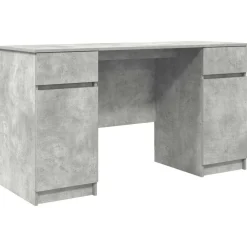 vidaXL Escritorio Gris hormigón 140 x 49 x 76 cm Madera contrachapada Gris hormig&oacute;n Hot
