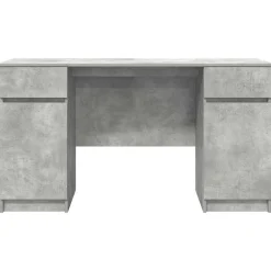 vidaXL Escritorio Gris hormigón 140 x 49 x 76 cm Madera contrachapada Gris hormigón Hot