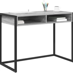 vidaXL Escritorio 100 x 50 x 75 cm Madera contrachapada Gris sonoma New