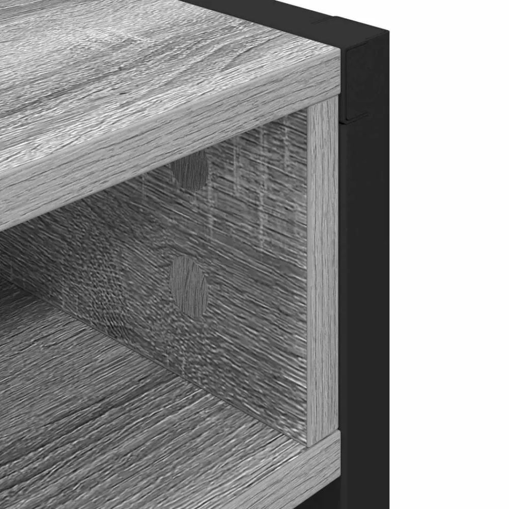 vidaXL Escritorio 100 x 50 x 75 cm Madera contrachapada Gris sonoma New