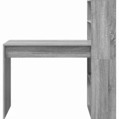 vidaXL Escritorio 113 x 54 x 120 cm Madera de ingeniería Gris sonoma Sale