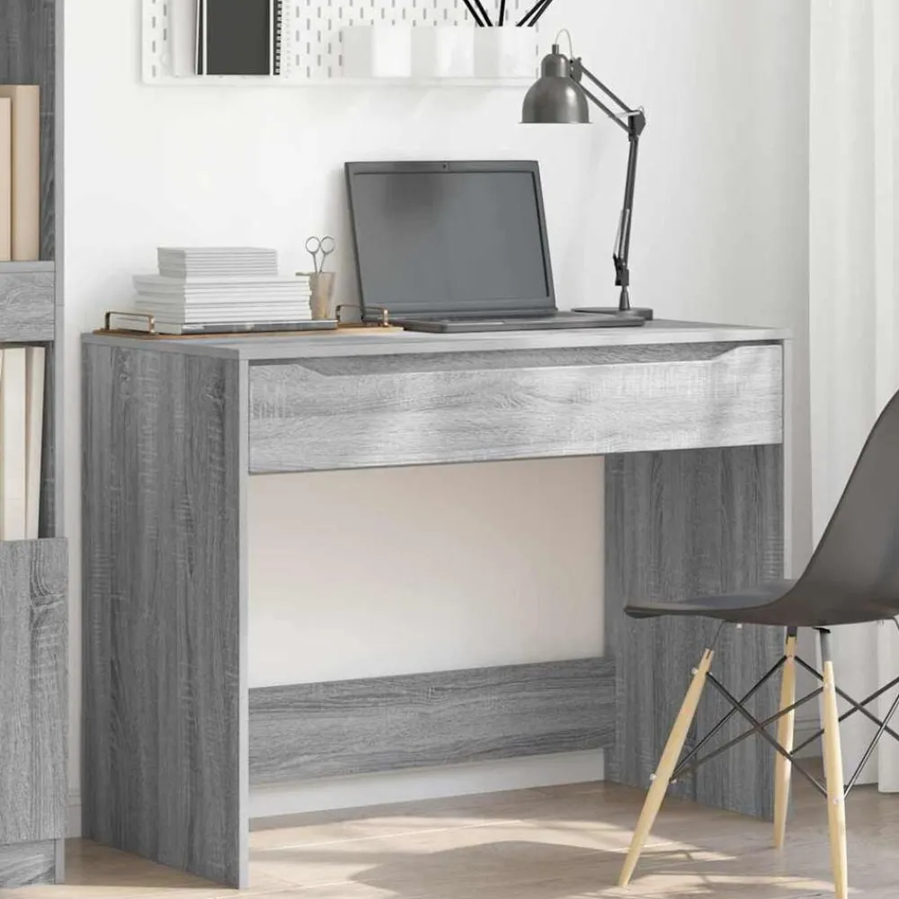 vidaXL Escritorio 100 x 50 x 78 cm Madera de ingeniería Gris Sonoma Hot