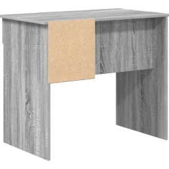 vidaXL Escritorio 90 x 49 x 75 cm Madera de ingeniería Gris sonoma Discount