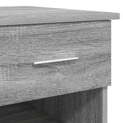 vidaXL Escritorio 90 x 49 x 75 cm Madera de ingeniería Gris sonoma Discount