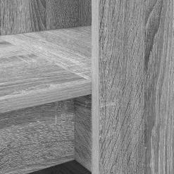 vidaXL Escritorio 122 x 67 x 145 cm Madera de ingeniería Gris sonoma Outlet