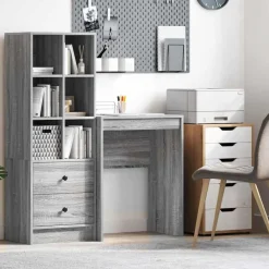 vidaXL Escritorio 60 x 40 x 76 cm Gris sonoma Online