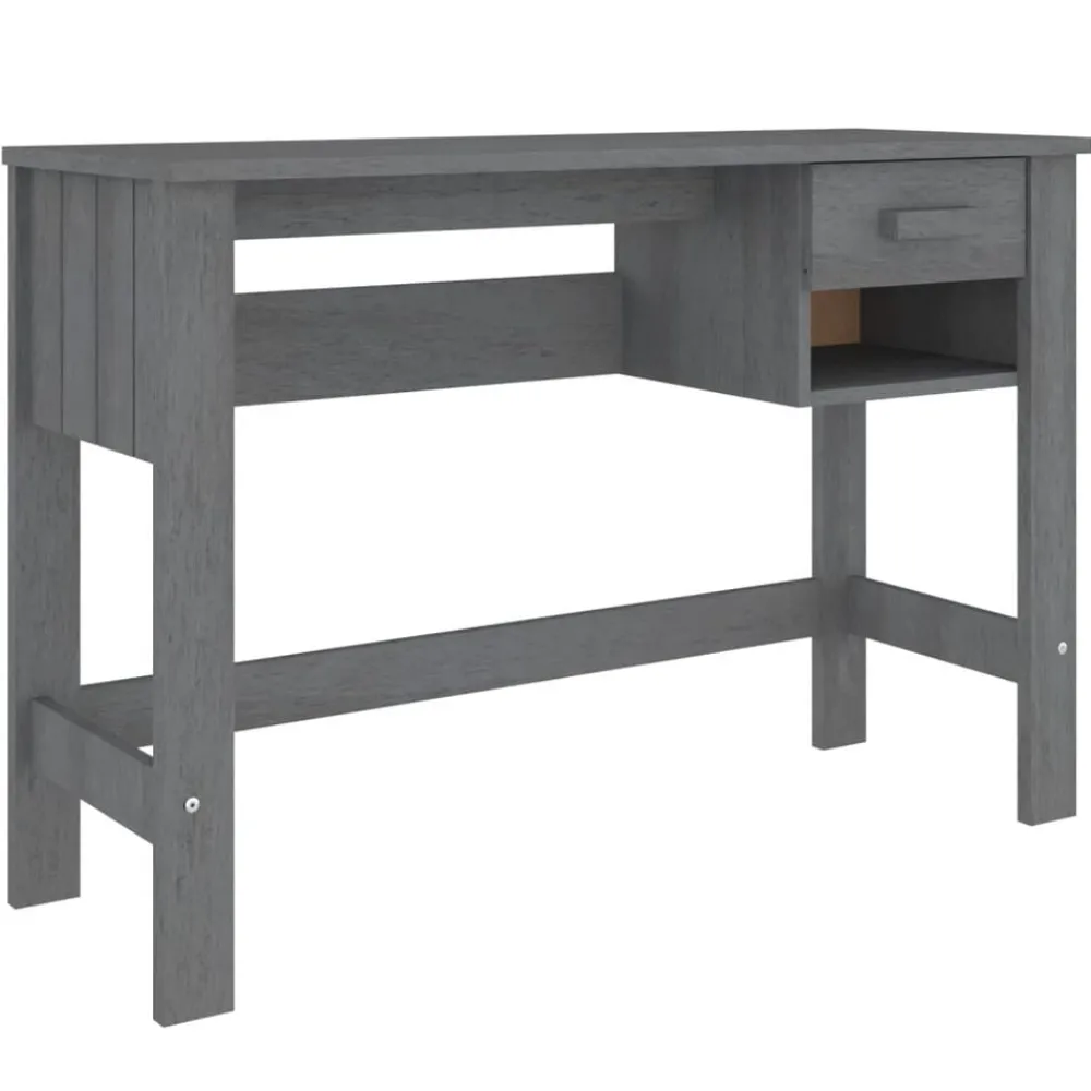 vidaXL Mobiliario De Oficina-Escritorio HAMAR madera maciza pino 110x40x75 cm
