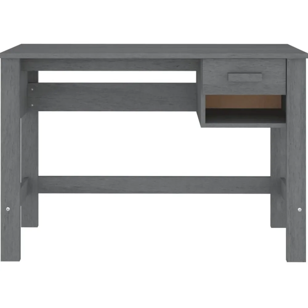 vidaXL Mobiliario De Oficina-Escritorio HAMAR madera maciza pino 110x40x75 cm