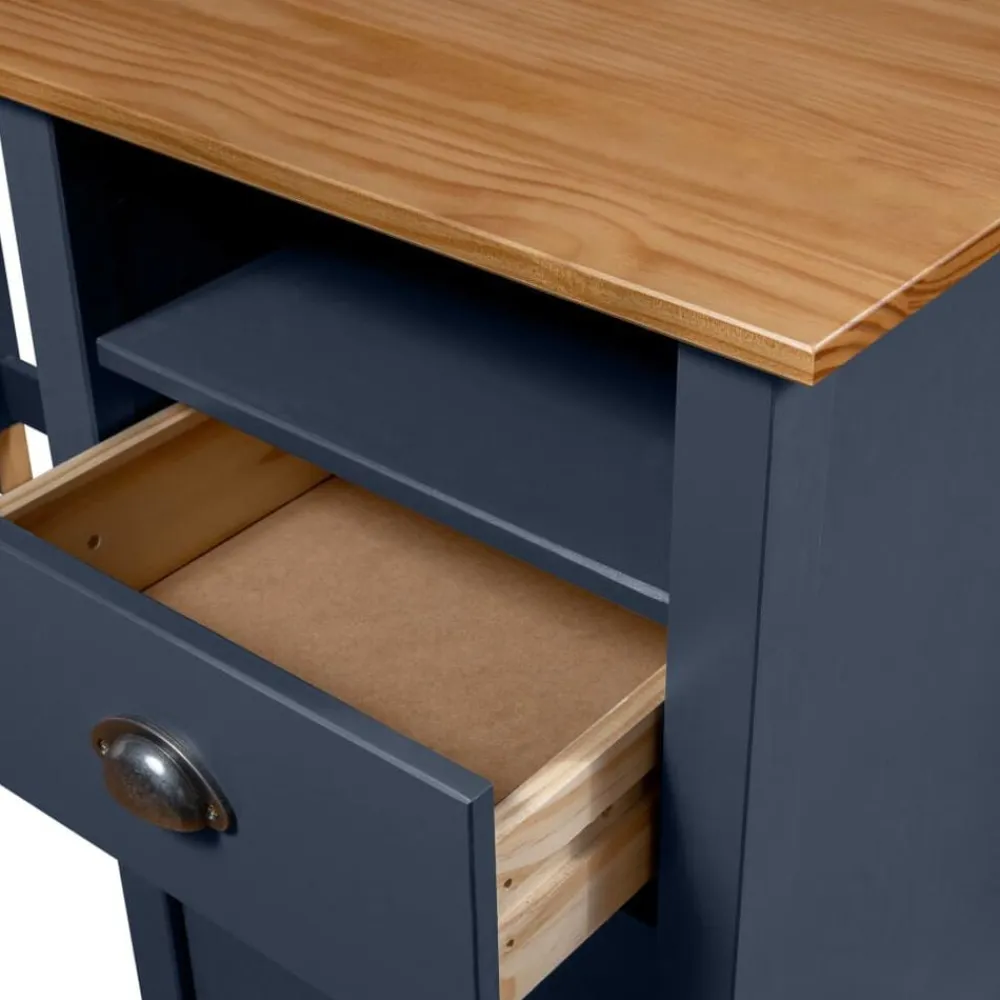 vidaXL Escritorio Hill Range madera de pino 150x50x74 cm Gris Sale