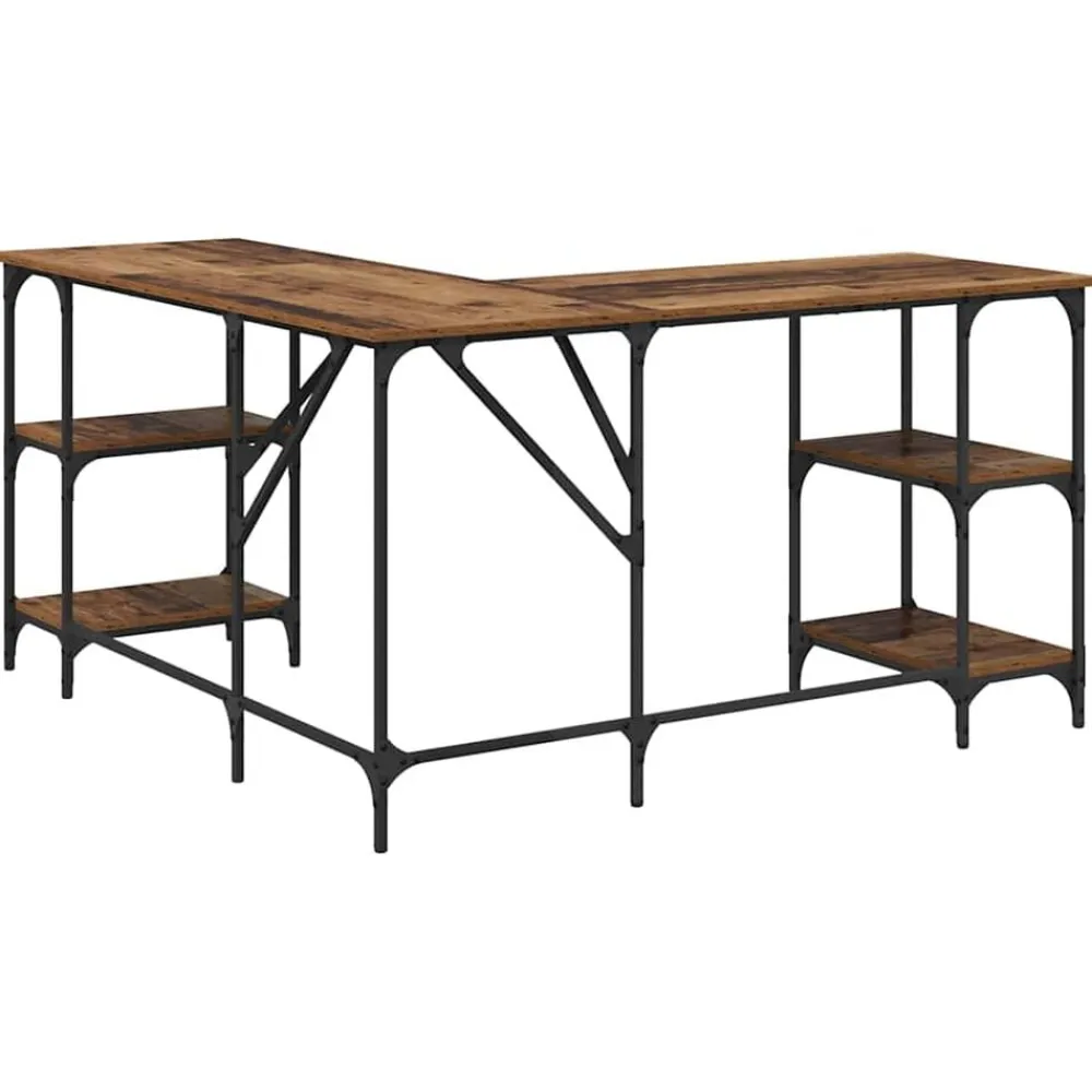 vidaXL Mobiliario De Oficina|Mesas-Escritorio 139 x 139 x 75 cm Madera contrachapada