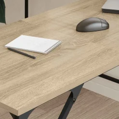 vidaXL Escritorio madera de ingeniería 149x149x75 cm Roble Sonoma New