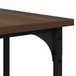 vidaXL Escritorio madera de ingeniería roble marrón 139x139x75 cm Marr&oacute;n roble Clearance