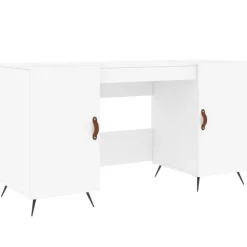 vidaXL Escritorio madera de ingeniería 140x50x75 cm Blanco Outlet