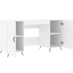 vidaXL Escritorio madera de ingeniería 140x50x75 cm Blanco Outlet