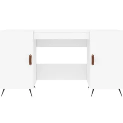 vidaXL Escritorio madera de ingeniería 140x50x75 cm Blanco Outlet