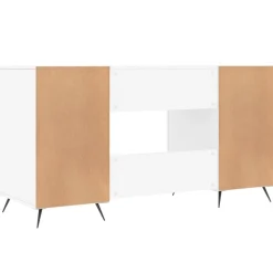 vidaXL Escritorio madera de ingeniería 140x50x75 cm Blanco Outlet