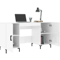 vidaXL Mobiliario De Oficina-Escritorio madera contrachapada 140x50x75 cm